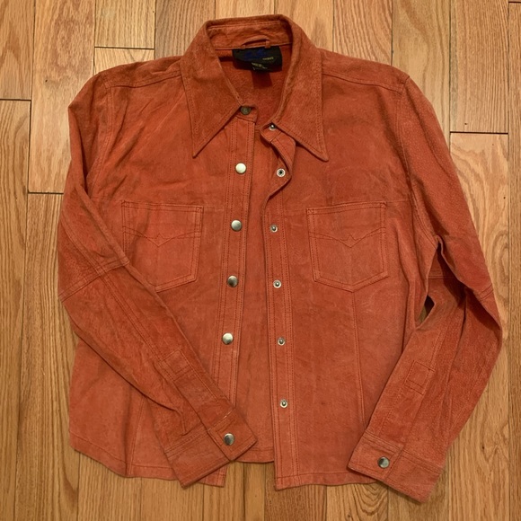 Vintage early 2000s suede shirt jacket - Picture 4 of 4
